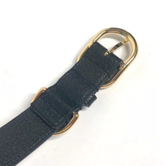 GUCCI 695256 GG Large/Extra Large Pet Dog Collar Black/GoldHardware Unused - Picture 12 of 16